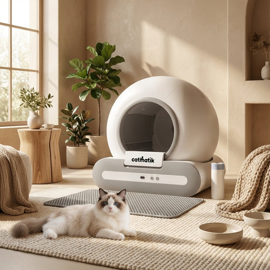 Litière Automatique Connectée Compacte