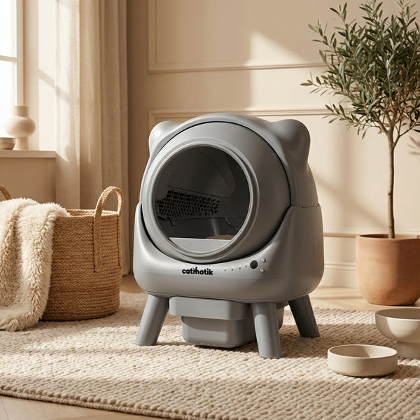 Litière Automatique Premium Silencieuse Maison Féline