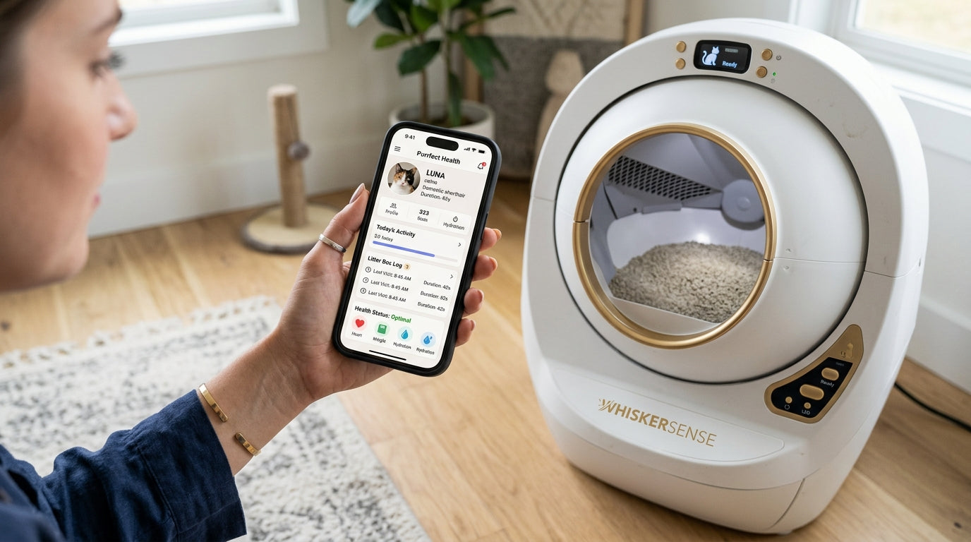 Application & Suivi de Santé Wi-Fi Maison Féline